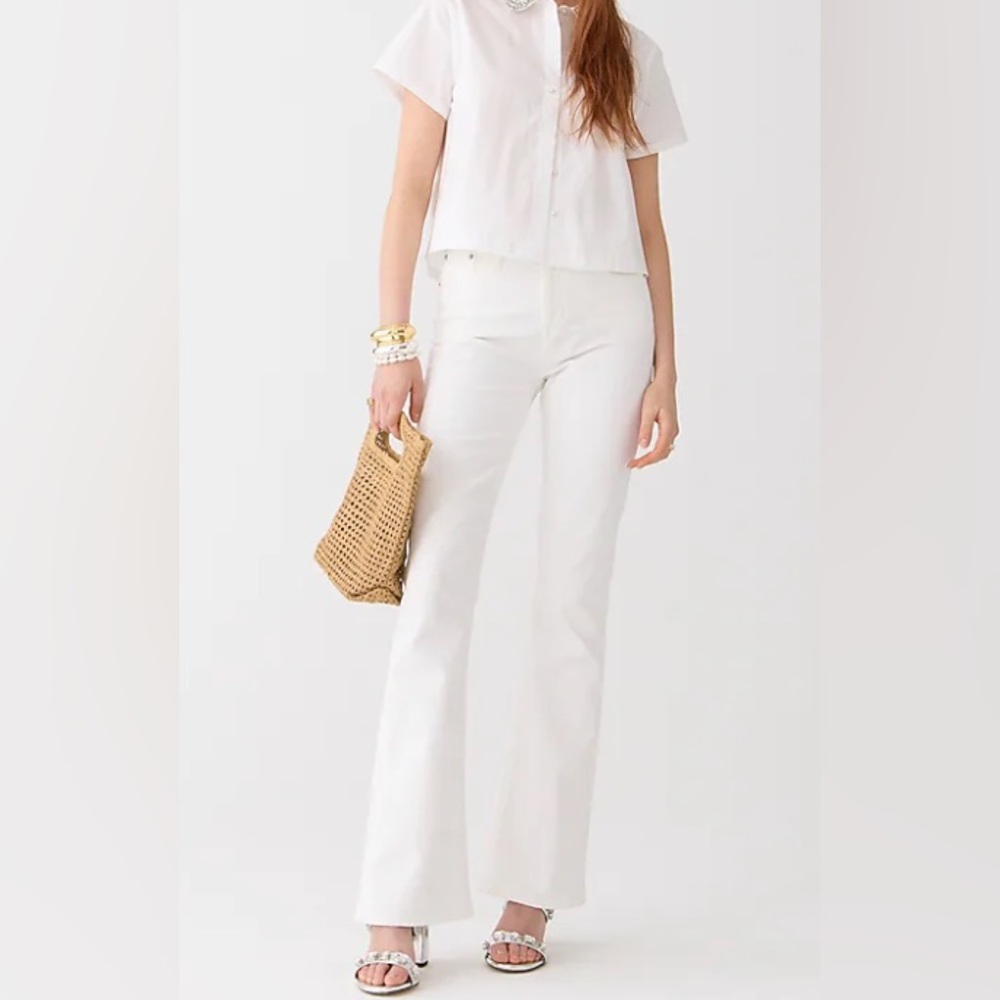 Jcrew Ashbury Flare, White, Size 26